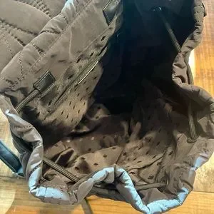 Kate Spade New York Black Ellie Large Flap Drawstring Quilted Backpack KATE SPADE ELLIE LARGE FLAP QUILTED BACKPACK BLACK EUC main image 2